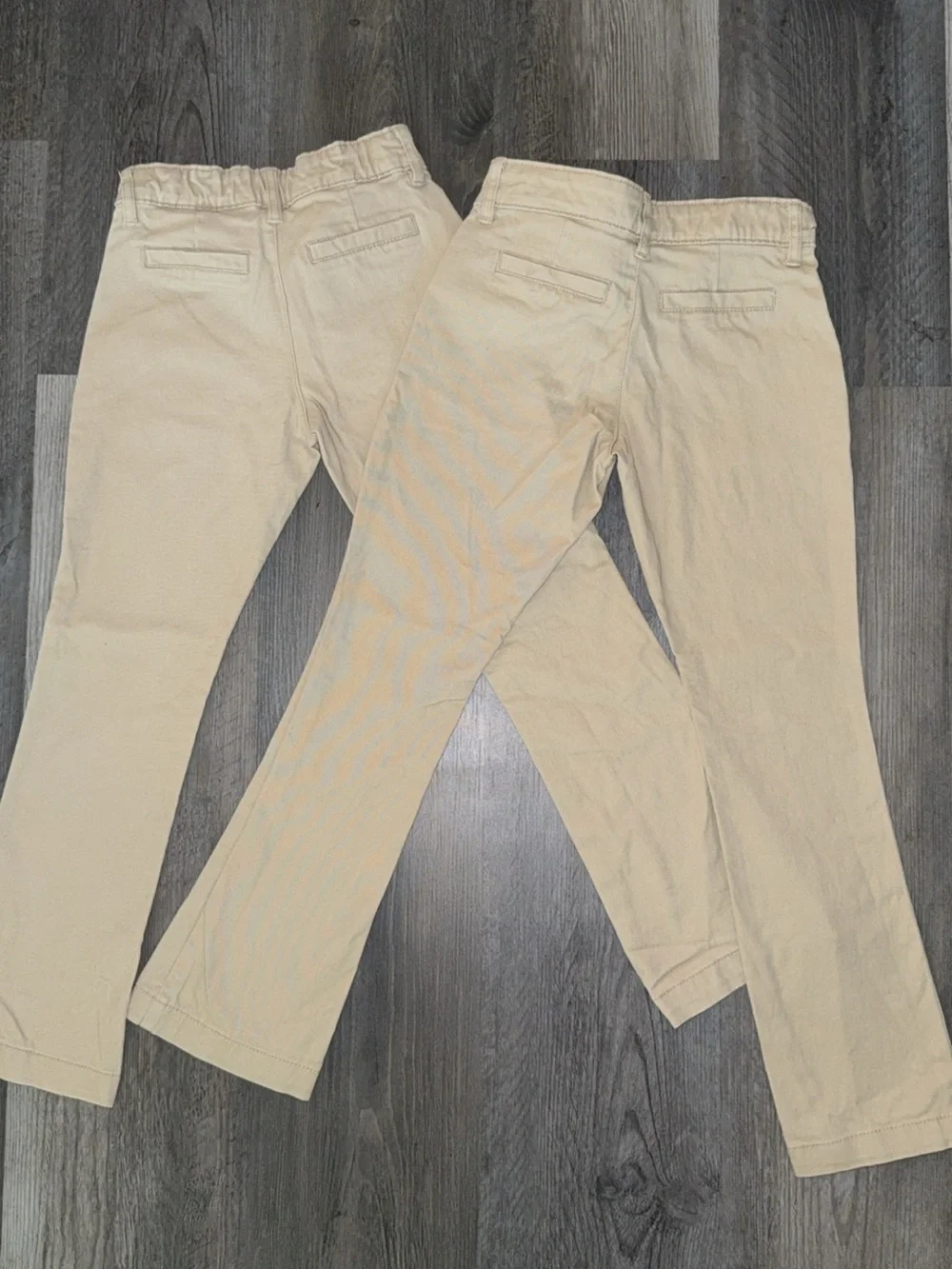 Old Navy Kids Khaki Chinos in Light Tan Boot Cut Uniform Bundle